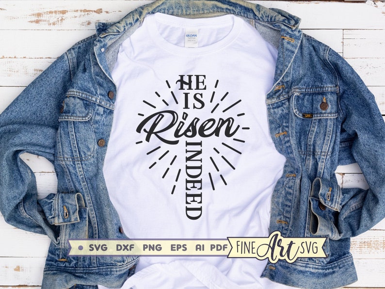 He is Risen Indeed SVG File Easter SVG Cut File for Cricut Etsy