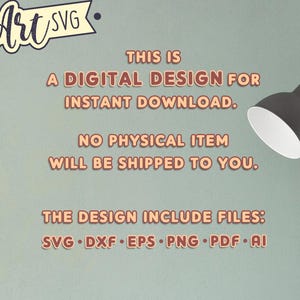 K&ouml;nnte beinhalten: Ein digitales Design zum sofortigen Download. Es wird kein physischer Artikel an Sie versandt. Das Design beinhaltet die Dateien: SVG, DXF, EPS, PNG, PDF, AI.