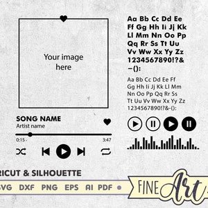 Fichier de coupe SVG lecteur de musique, conception de verre Svg de chanson personnalisée, Svg de boutons audio, contrôle audio des cliparts, fichier Svg de mariage Cricut, téléchargement immédiat
