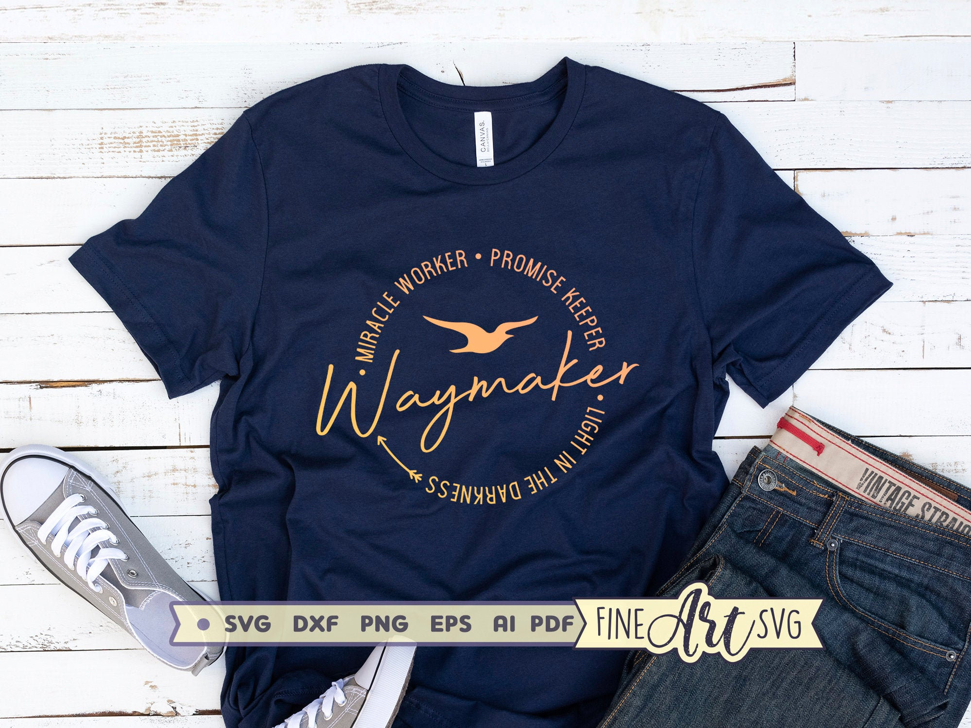 Waymaker Svg Cut File, Miracle Worker Svg, Promise Keeper Svg, Vinyl ...