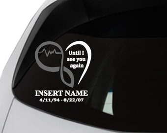 Grey Awareness Ribbon Window Decal/ Brain Cancer Decal/ Cancer Ribbon, Gray Ribbon, Remembrance Decal/ Loved Ones Decal/ brain tumor