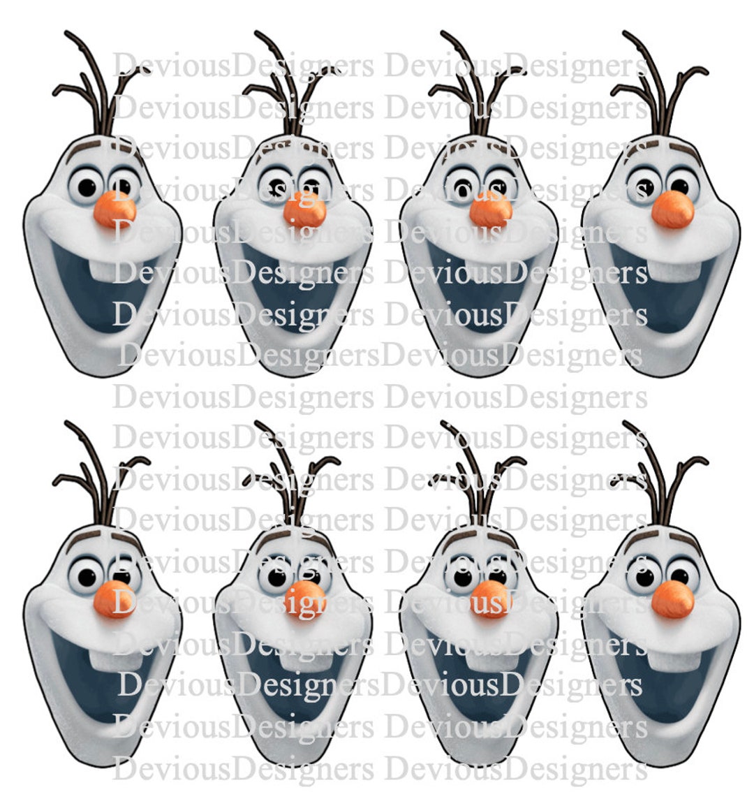 Olaf Marshmallow Pop instant Download Etsy