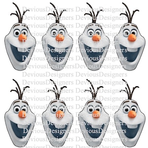 Olaf marshmallow pop *Instant download