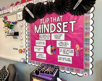 Change Your Mindset Bulletin Board | Flip That Mindset