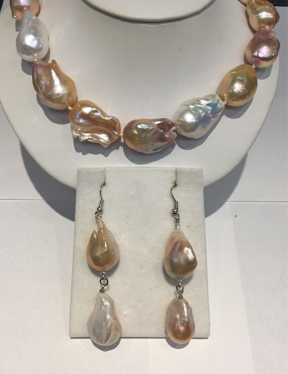 Multi Color Cultured Freshwater Pearls Silver Clasp