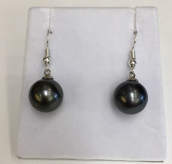 13mm Tahitian South Sea Peas Silver Tops