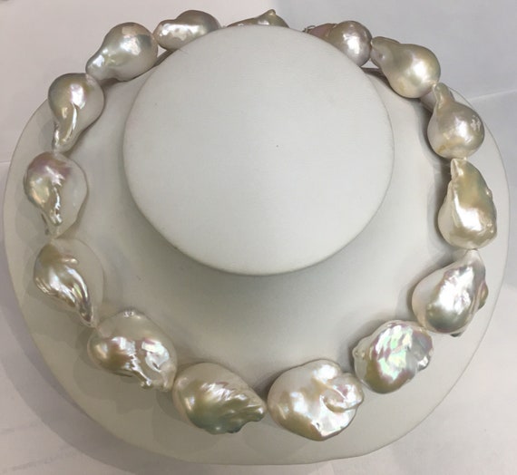 Baroque Cultured Freshwater Pearls 35x45mm approx Very Large and Very well matched Great luster