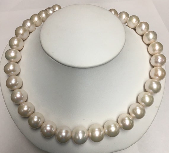 14.5x12mm Cultured Freshwater Pearls Round , Good luster , Great Matches
