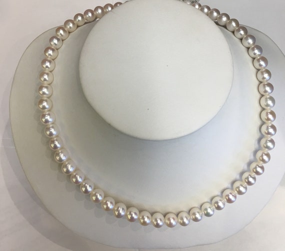 7mm Cultured Freshwater Pearls 17"