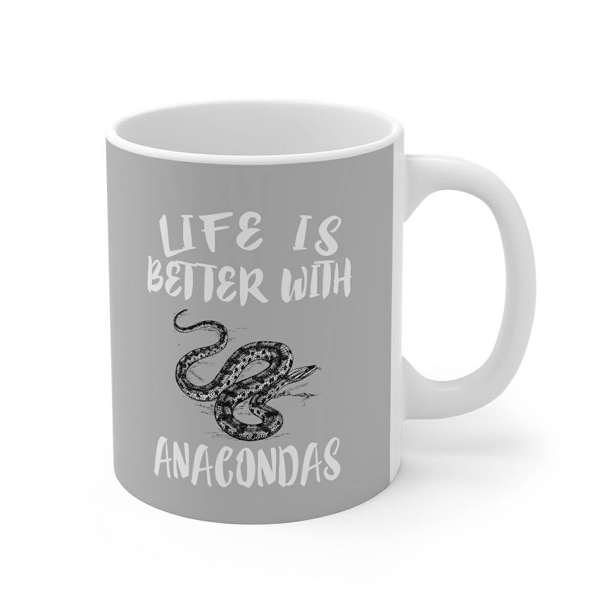 Life Is Better With Anacondas Tea Mug Cup Animal Lover Gift Etsy