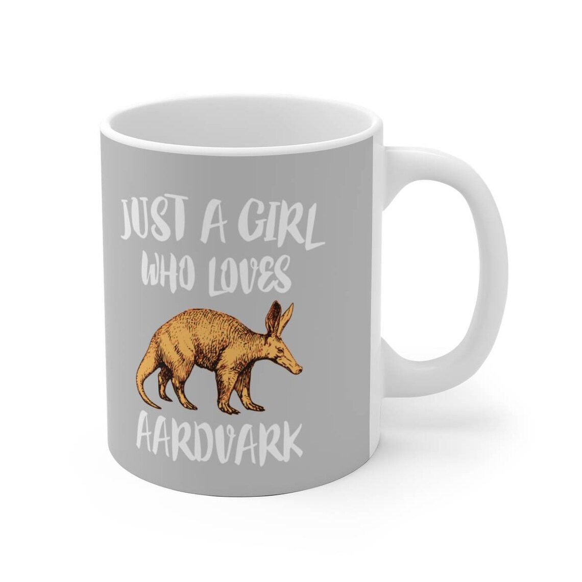 Just A Girl Who Loves Aardvark Animal Coffee Tea Mug Cup Gift Etsy