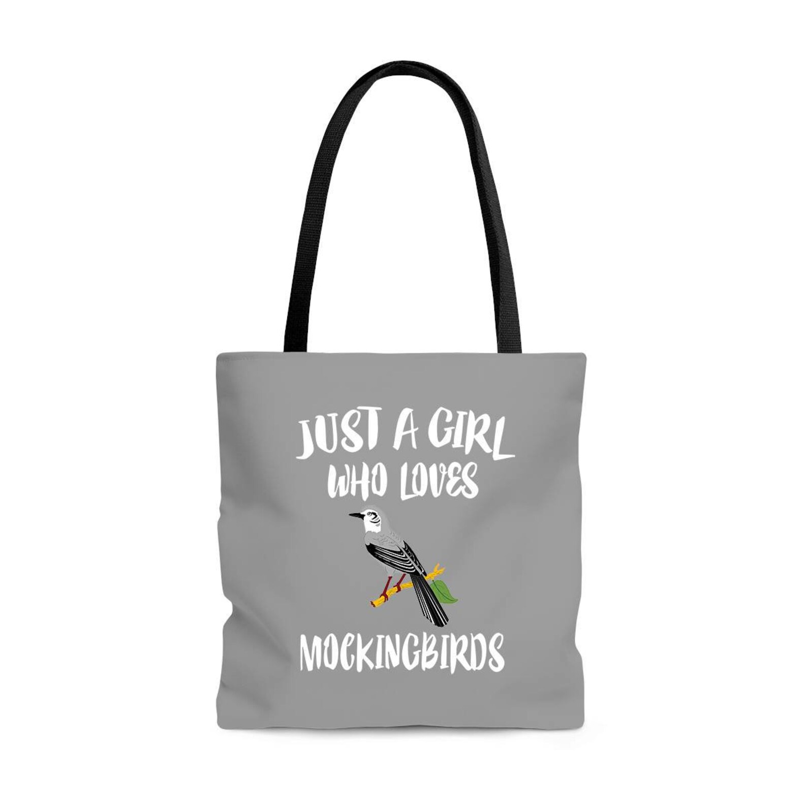 Just A Girl Who Loves Mockingbird Lover Tote Bag Animal Gift Etsy
