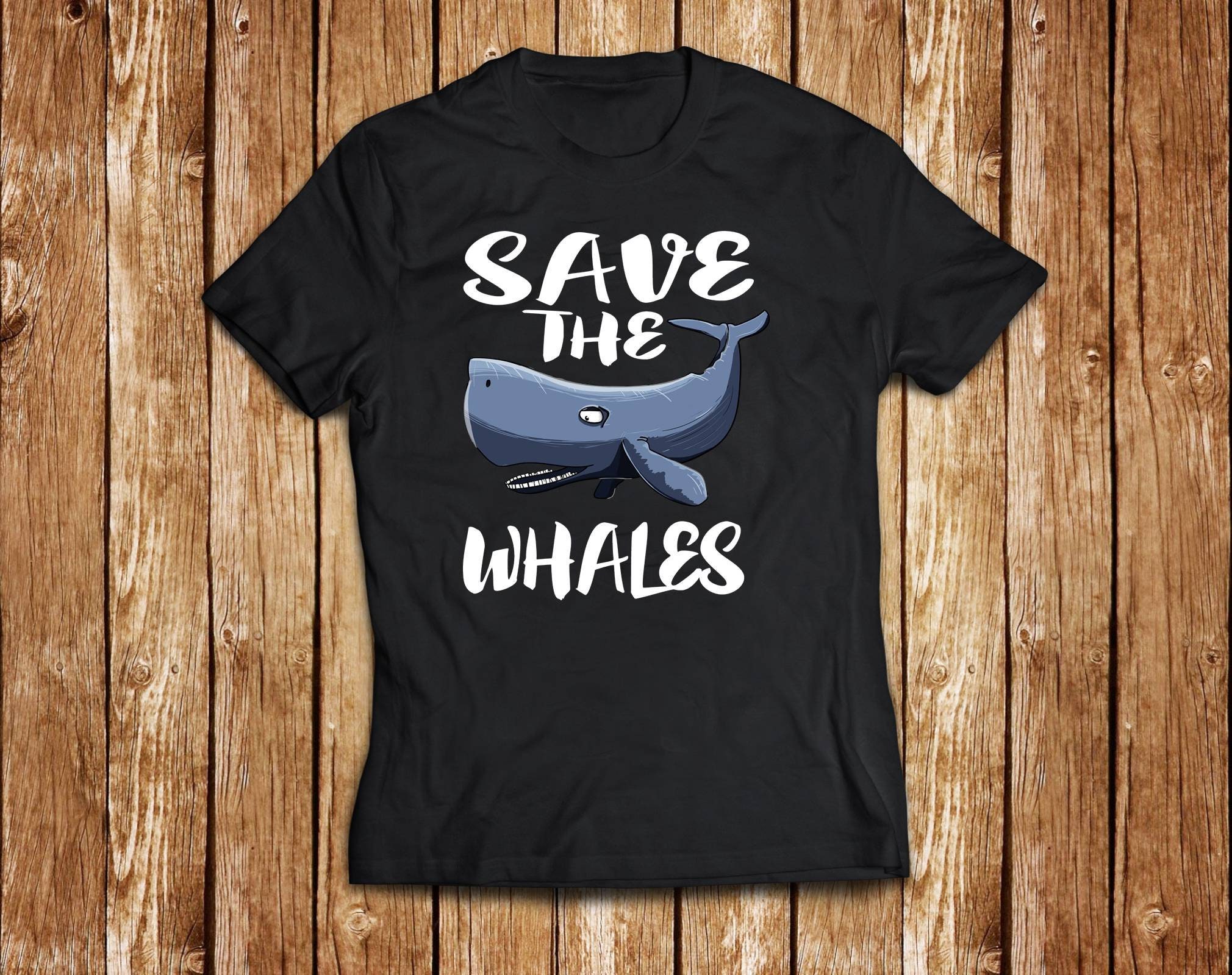 Save The Whales T-Shirt Ocean Animal Whale Lover Conservation | Etsy