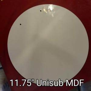 Okrągłe tabliczki na drzwi z płyty MDF z sublimacją i otworem montażowym - 11-3/4" - 5 sztuk