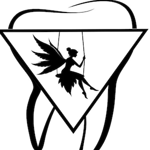 Fichier numérique monogramme de fée des dents