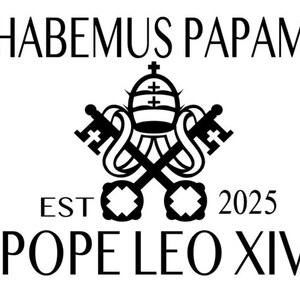 Habemus papam, papa leone xiv file digitale svg e png