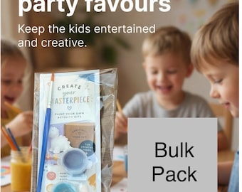 Tiny Builders Paint Your Own Plaster Figures – Bulk Party Pack Activity Kit
