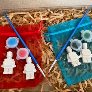 BULK PACK Tiny builder party bag, children’s party favour, kids party bag, Childrens Party bag craft, paint your own, wedding favour,