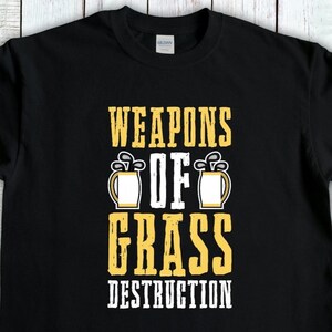 Funny Golfing Shirt, Weapons Of Grass Destruction, Golf Pun T-Shirt, Miniture Golf Gift, Golfing Gift For Dad, Golf Gifts For Women Black