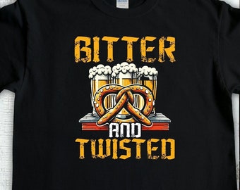 Oktoberfest Shirt, Oktoberfest Bitter & Twisted, Beer Festival Shirt, drinking Team Tee, Beer Dad Shirt, German Beer Lover, Day Drinking Tee
