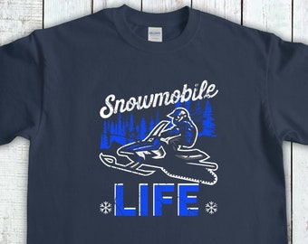 Snowmobiler Shirt, Snowmobile Life, Snow Sport, Sledding T-Shirt, Winter Sport Tee, Snow Machine Gift, Snowmobiler Lover