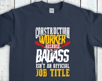 Camiseta de construcción, divertida camiseta de trabajador de la construcción, camiseta de constructor, regalo de carpintero, camiseta de capataz, regalo de contratista, camiseta de construcción