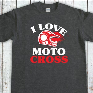 Chemise de motocross, J’aime le motocross, Dirt Bike Shirt, Supercross, Motocross, Chemises MX pour hommes, Stunt Bike Rider, Motos, Braap