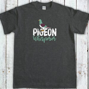 Vogels T-shirt, shirt vogels kijken, duivenwisser, cadeau vogelliefhebber, cadeau vogels kijken, cadeau buitenliefhebber, cadeau vogelliefhebber Dark Heather
