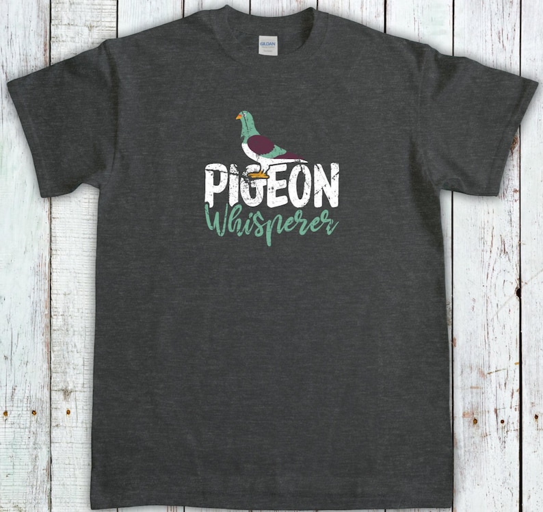 Vogels T-shirt, shirt vogels kijken, duivenwisser, cadeau vogelliefhebber, cadeau vogels kijken, cadeau buitenliefhebber, cadeau vogelliefhebber Dark Heather