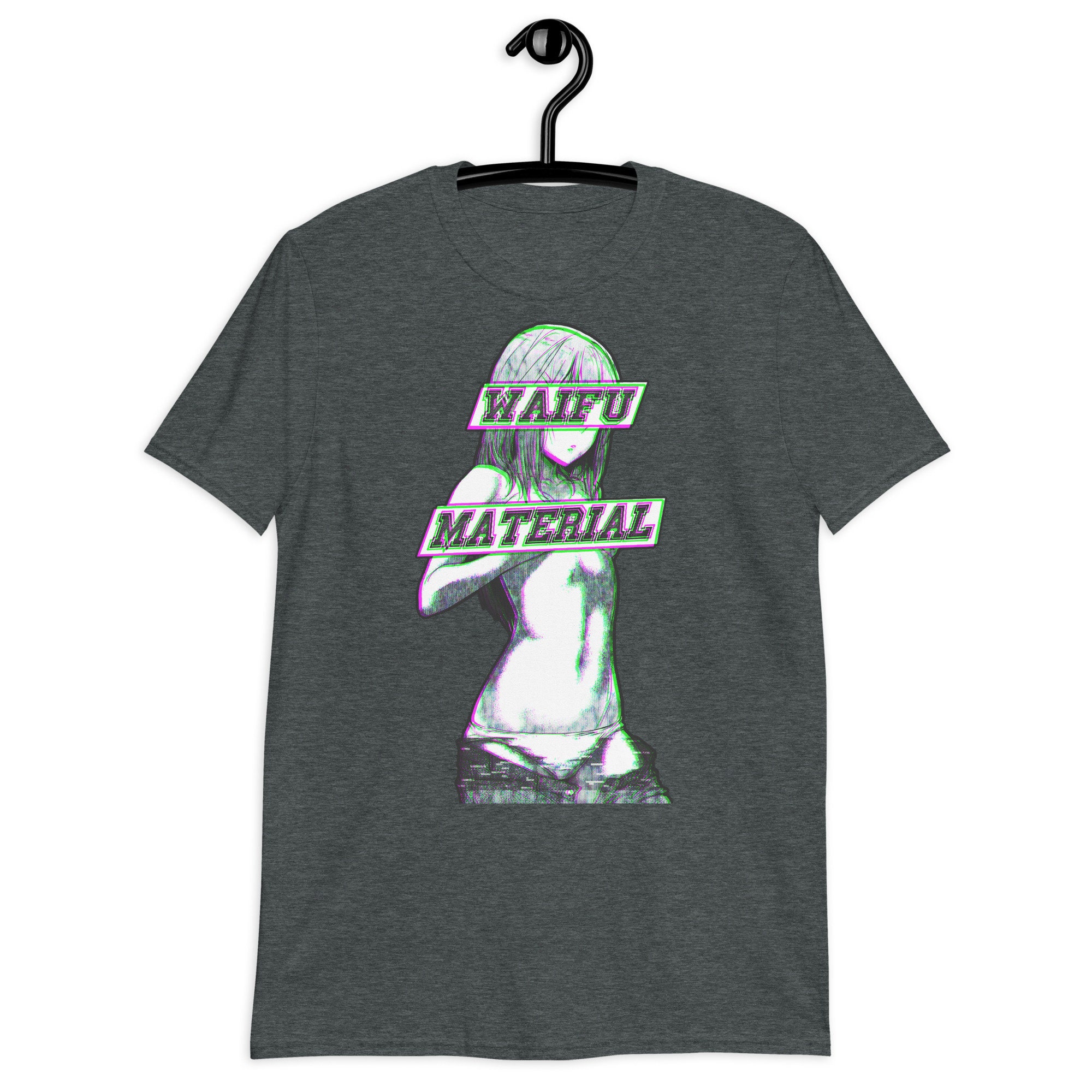 Waifu Material Anime Vaporwave Aesthetic Short-sleeve Unisex - Etsy