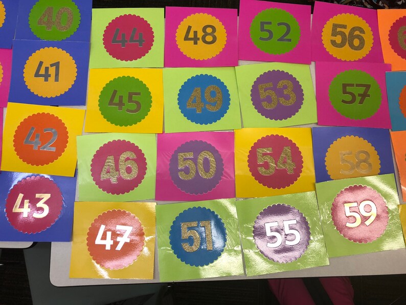 Prom Table Numbers 1-63 Prom Table Numbers 1-63