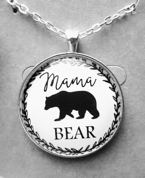 mama bear pendant necklace