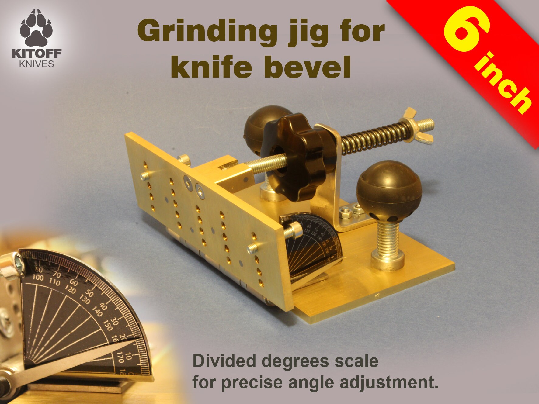 Adjustable knife bevel grinding jig for belt grinder knife Etsy