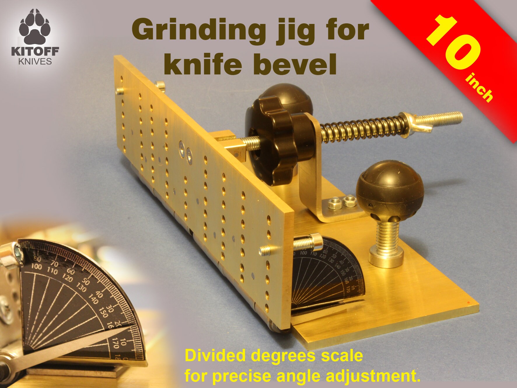 Knife Grinder Jig for Beveling Blades 