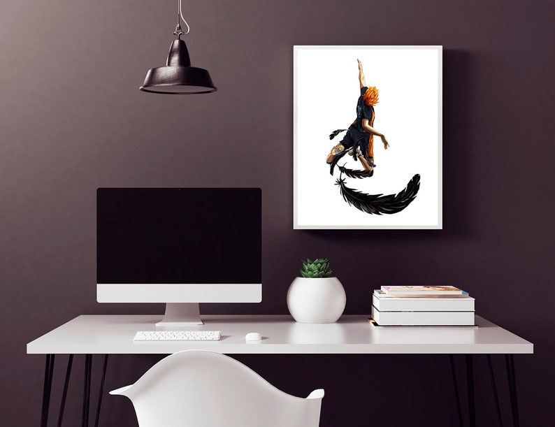 haikyuu print poster anime karasuno wall decor manga