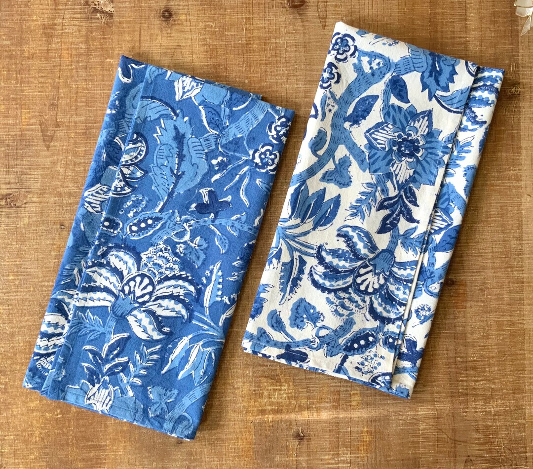 Block Printed Kitchen Towels Kitchen Towels dish Towels Kitchen Linens