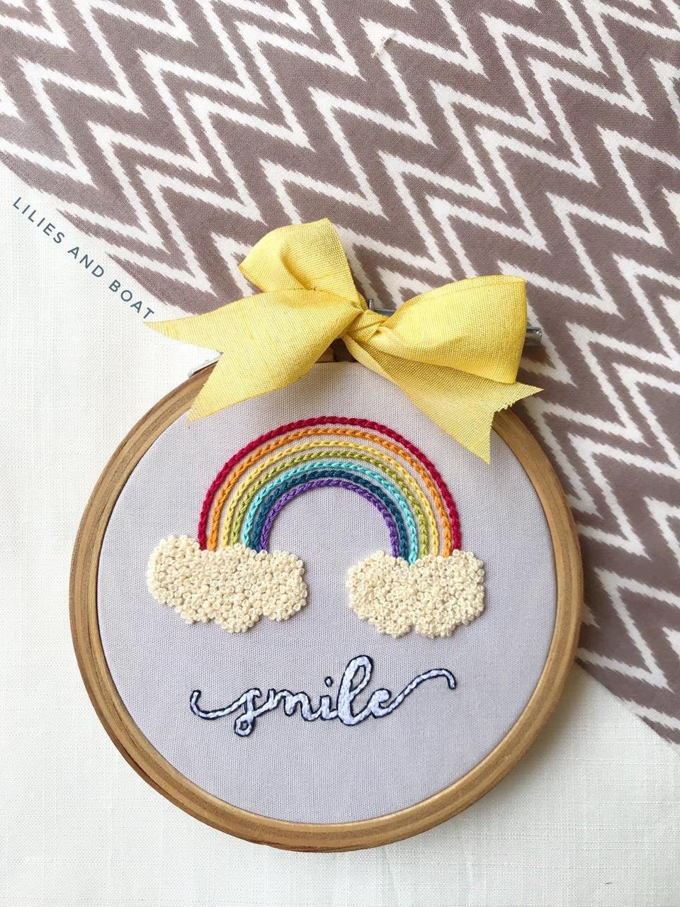 Cerceau Brodé, Art Cerceau, Décoration Murale, Mural, Roidery, Fait à La Main, Cadeaux Faits Arc-En-