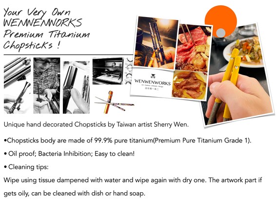 2 pairs 100% Pure Titanium High Quality Chopsticks Bacteria Inhibitive Tititude 2 pairs 100% Pure Titanium High Quality Chopsticks Bacteria Inhibitive Tititude