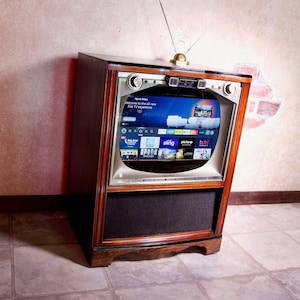 Vintage 1950s TV Converted LCD Modern Streaming, Ultimate