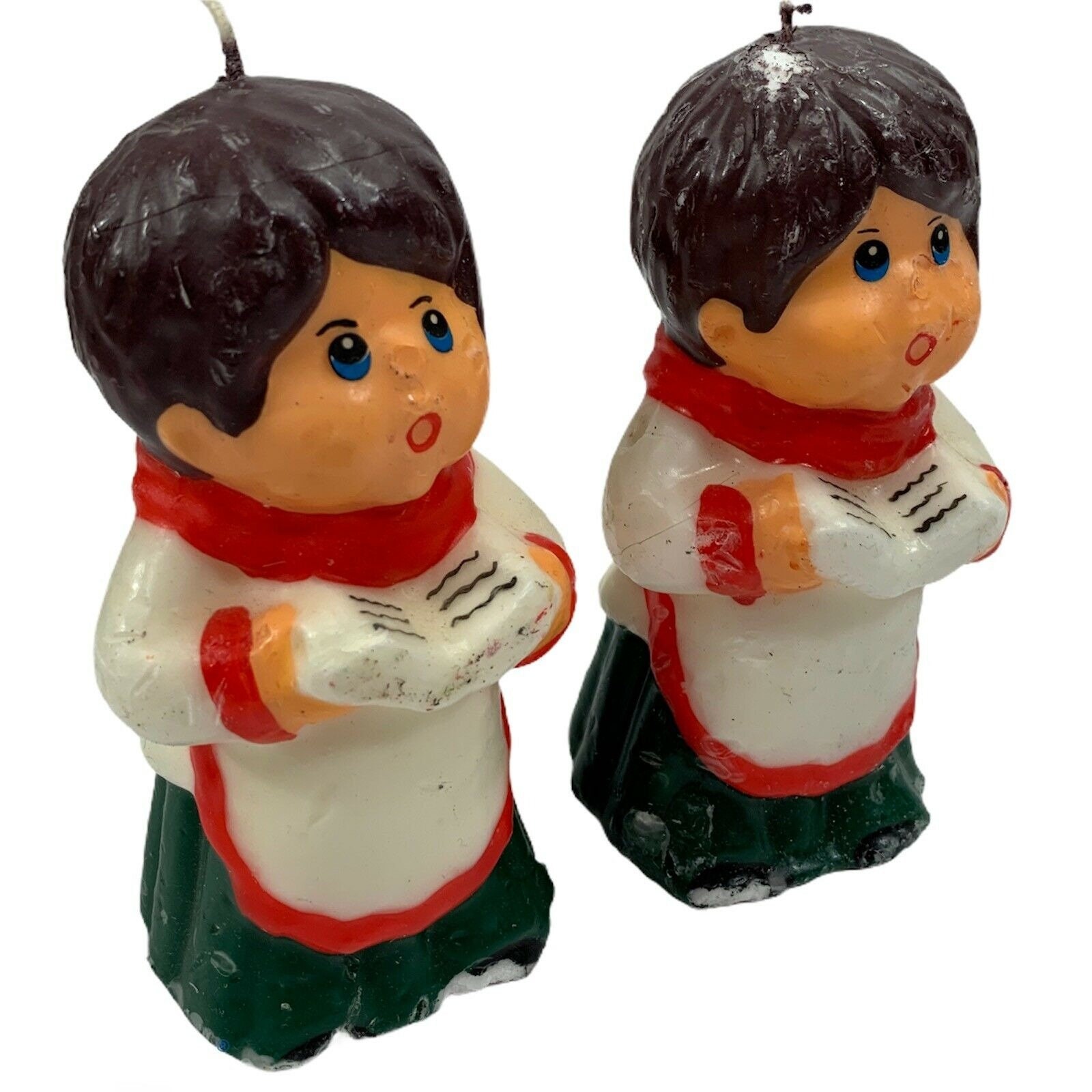 Vintage Christmas Candles Choir Boys Carolers 5 1/2 Etsy