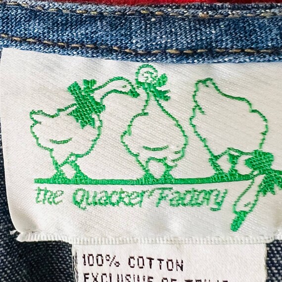 Quacker Factory Denim Jumper Dress Size Medium Bl… - image 9