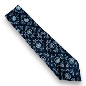 Vintage 70s Johnny Carson Men&#39;s 4&quot; Wide Tie Classic Retro Polyester Bold