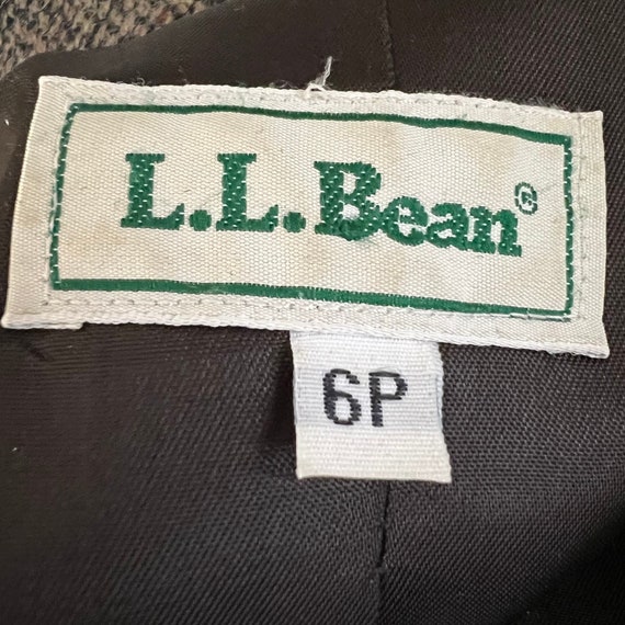 Vintage L.L. Bean Jacket Womens Size 6P Wool Twee… - image 8