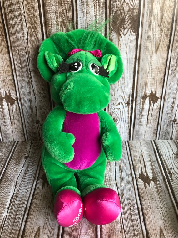 Vintage Baby Bop Barney And Friends Plush Dinosaur Green Etsy