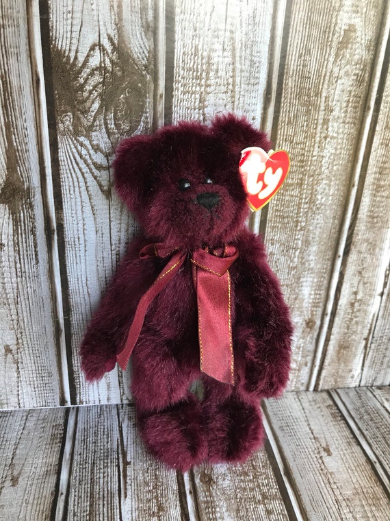 beargundy beanie baby