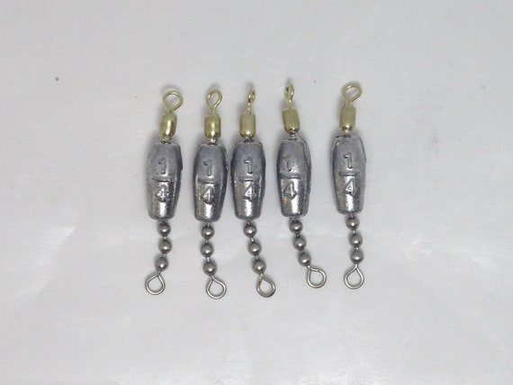 Trolling Sinkers with #7 Crane Swivels 5//8oz Qty 25