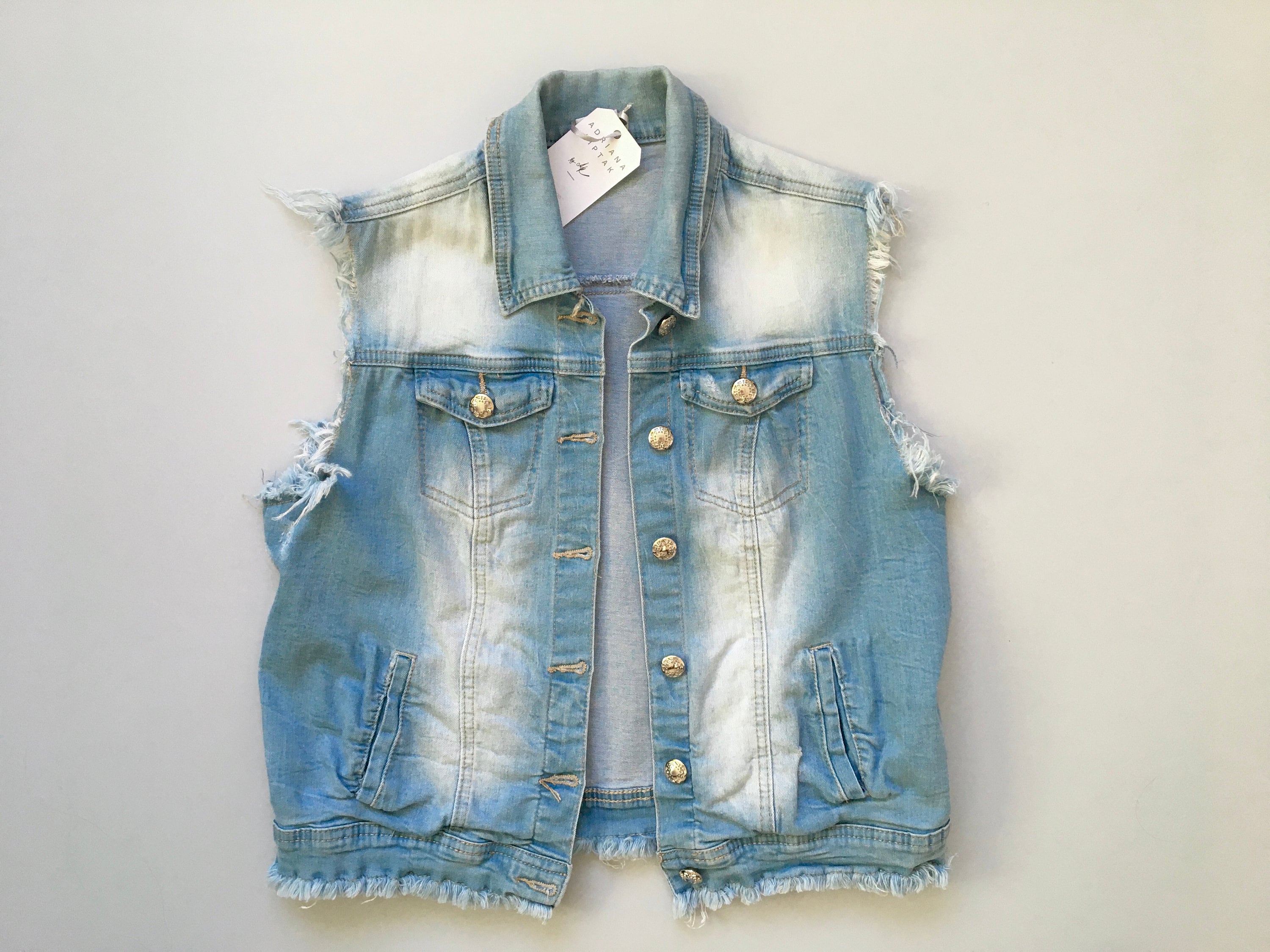 Custom Hand Painted Denim Vest Ocean Painted Jean Vest Hand - Etsy