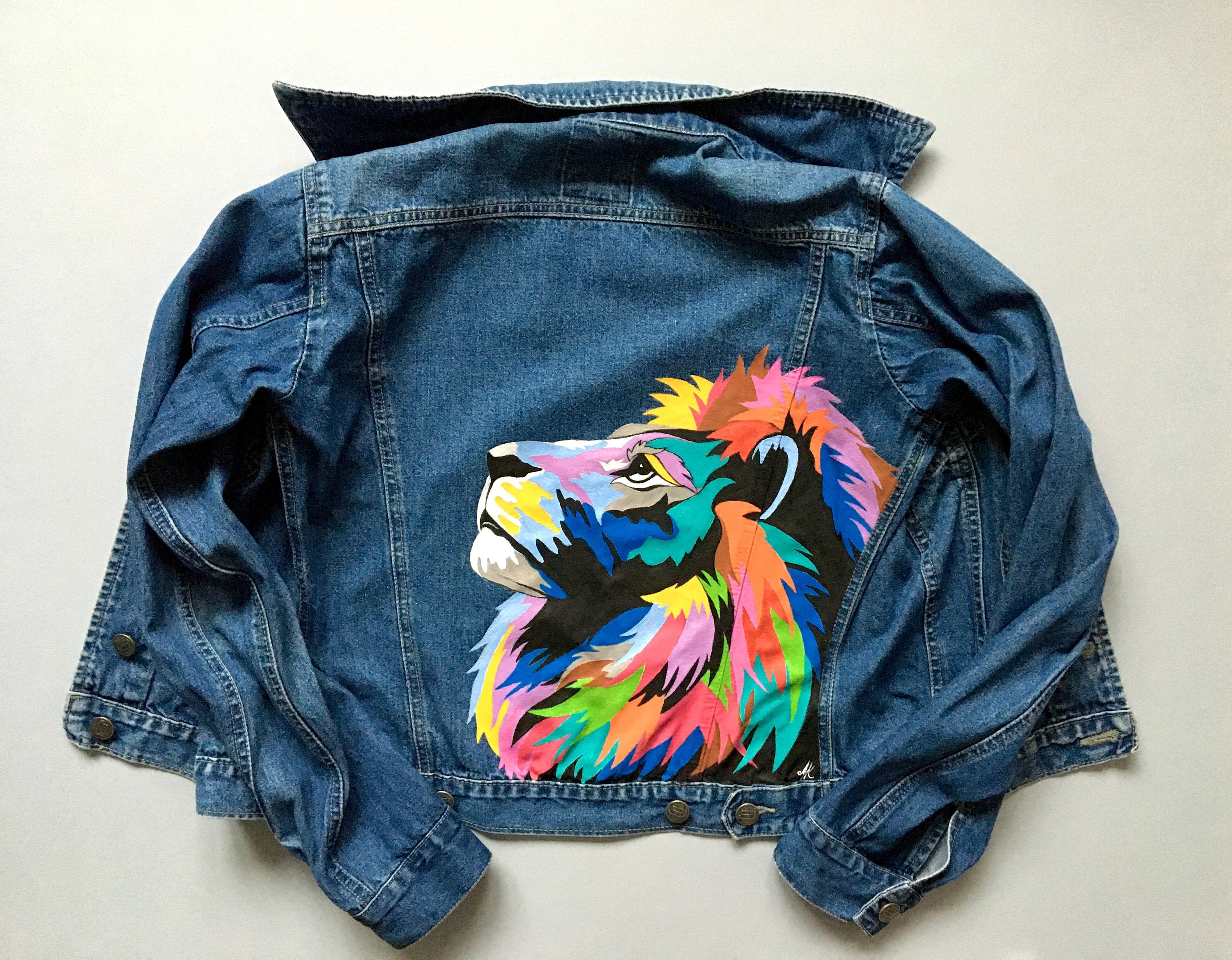 Mitote' Hand Painted Denim Jackets: Custom Clothing