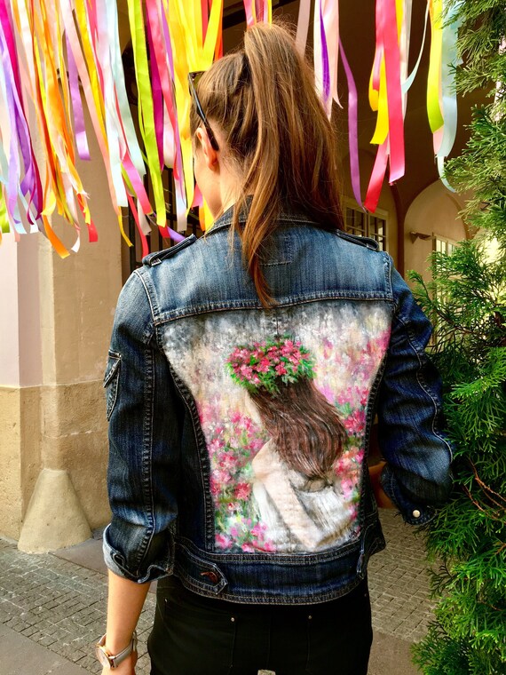 painted jean jacket