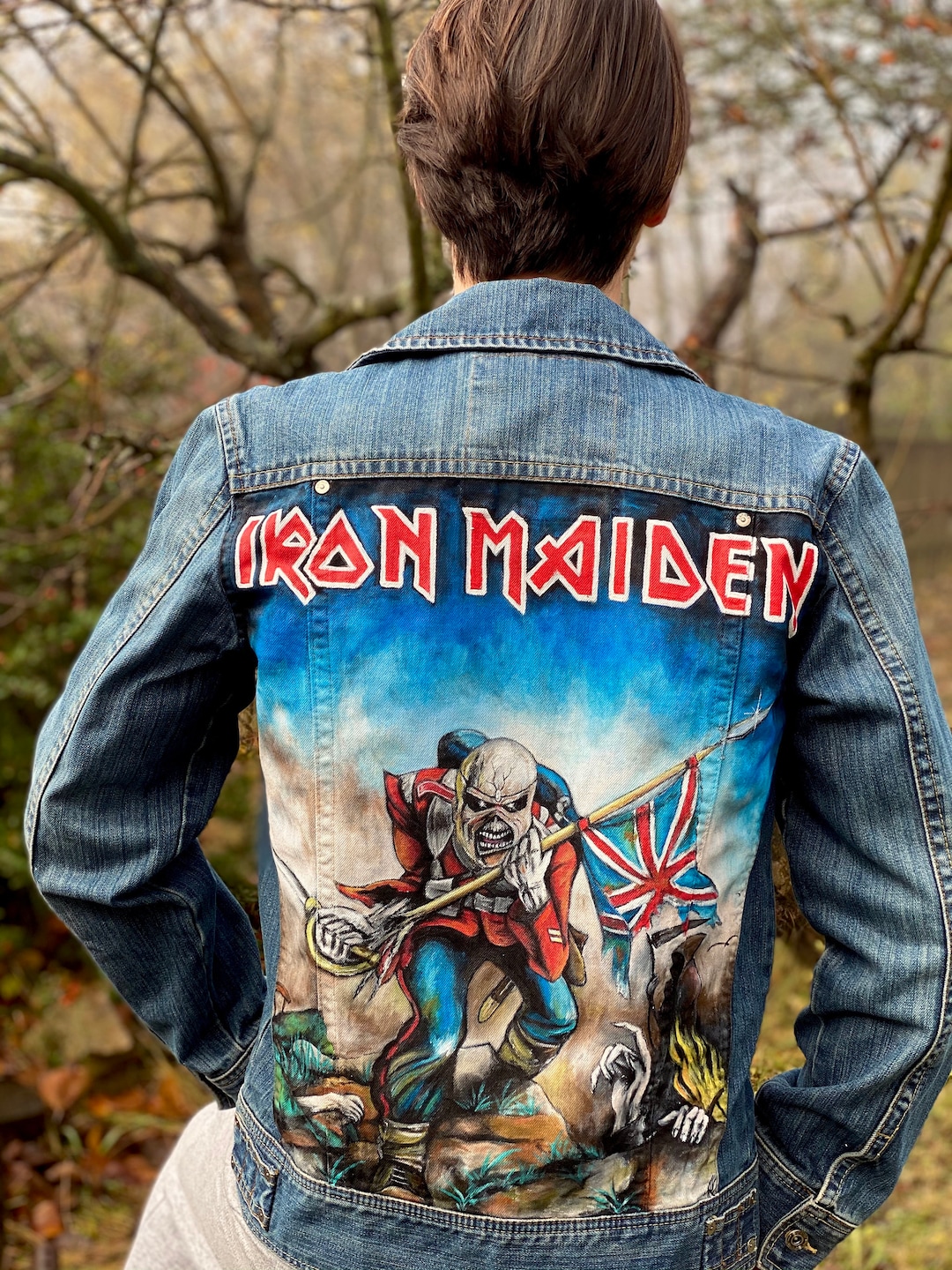 Buy Custom Hand Painted Denim Jacket swag Artwork Online in India